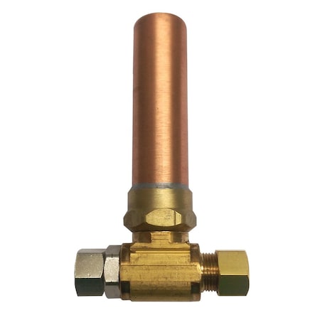 Jones Stephens 3/8in.  M x F Compression TEE AA Water Hammer Arrester, Lead Free A97013